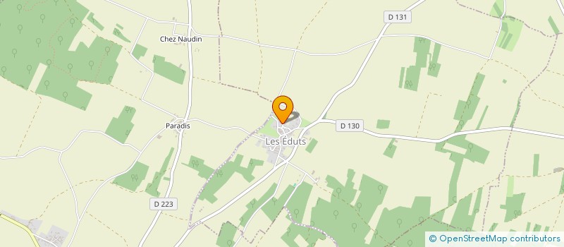 localisation de l'entreprise EARL GUILLET PATRICE  LES EDUTS