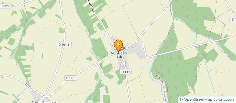 localisation de l'entreprise EARL GUILLOTEAU à SAINT-SAUVEUR-MARVILLE