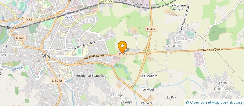 localisation de l'entreprise EARL GUILLOUET à VIRE-NORMANDIE