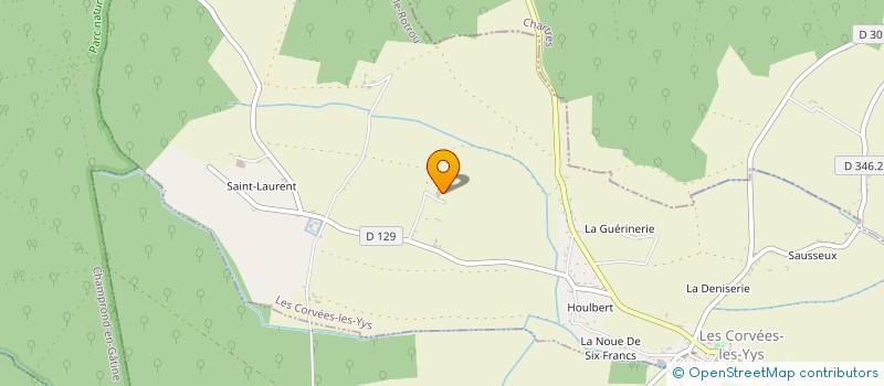localisation de l'entreprise EARL GUIOT à LES CORVEES-LES-YYS