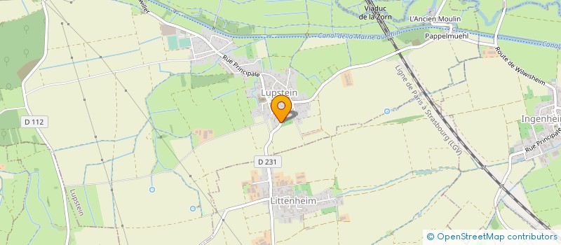 localisation de l'entreprise EARL GUTH à LITTENHEIM