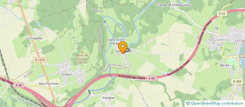 localisation de l'entreprise EARL GUY à NEUVILLE-SUR-AIN