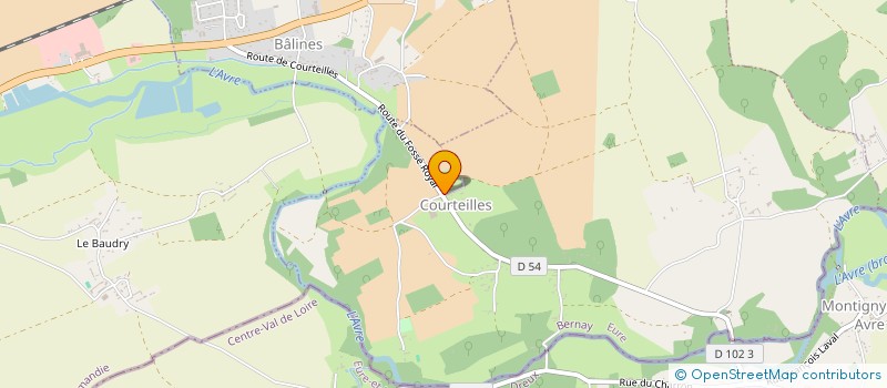 localisation de l'entreprise EARL GUYOMARD GERARD  COURTEILLES