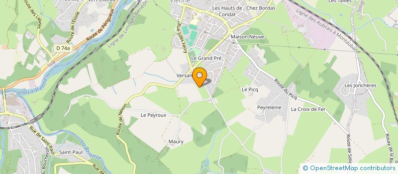 localisation de l'entreprise EARL GUYONNAUD CHRISTIAN ET CHANTAL  CONDAT-SUR-VIENNE