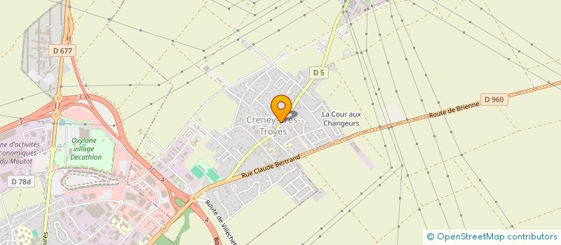 localisation de l'entreprise EARL GUYOT à CRENEY-PRES-TROYES