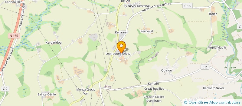 localisation de l'entreprise EARL GWEN HA DU à BRIEC