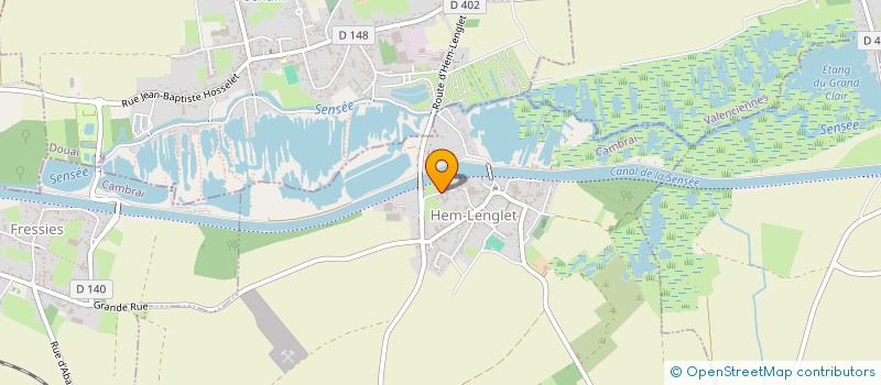 localisation de l'entreprise EARL  H M  HEM-LENGLET