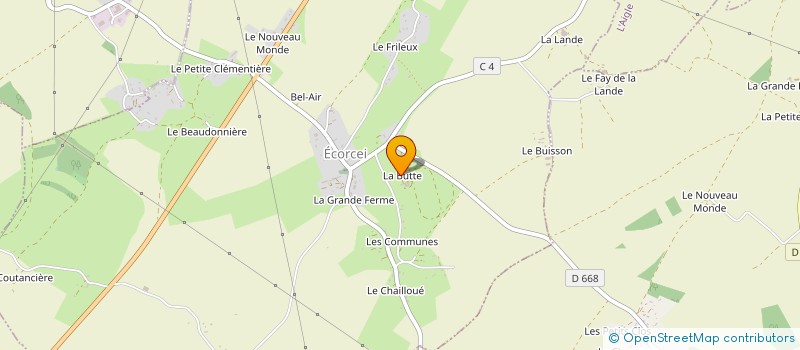 localisation de l'entreprise EARL HARAS DE LA BUTTE à ECORCEI