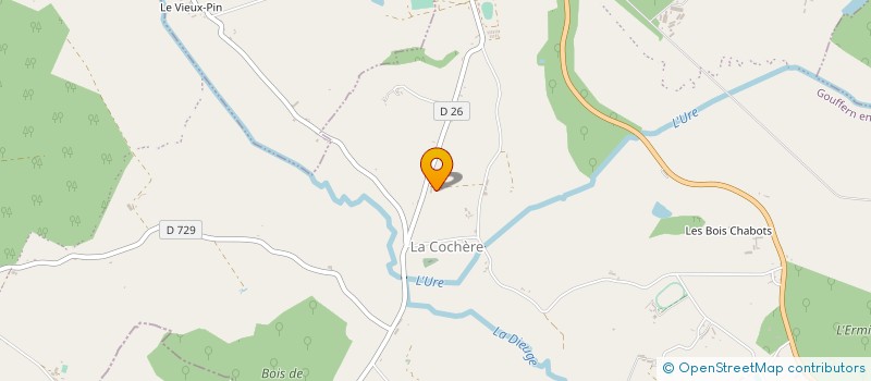 localisation de l'entreprise EARL HARAS DE LA COCHERE - ELEVAGE D'ALME à GOUFFERN EN AUGE