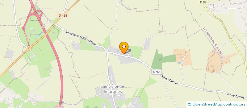 localisation de l'entreprise EARL HARAS DE SAINT ELOI  SAINT-ELOI-DE-FOURQUES