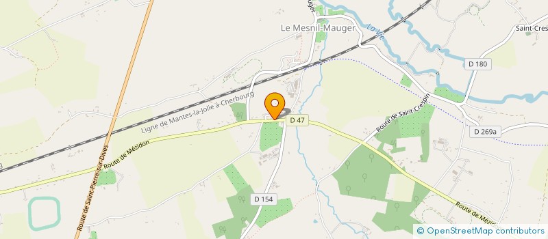 localisation de l'entreprise EARL HARAS DES MARRONNIERS  MEZIDON VALLEE D'AUGE