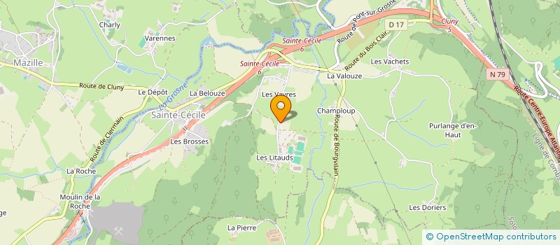 localisation de l'entreprise EARL HARAS SAINTE CECILE à SAINTE-CECILE