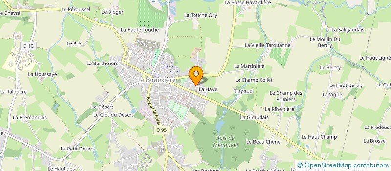 localisation de l'entreprise EARL HARDY-GUILLEUX à LA BOUEXIERE