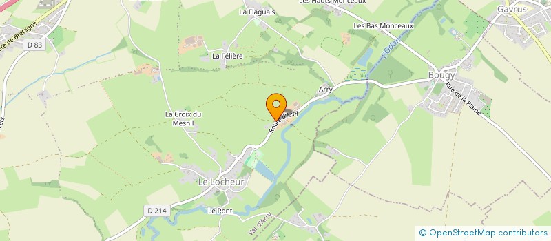 localisation de l'entreprise EARL HAREL ROULLAND à VAL D'ARRY