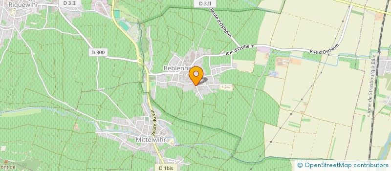 localisation de l'entreprise EARL HARTWEG  BEBLENHEIM