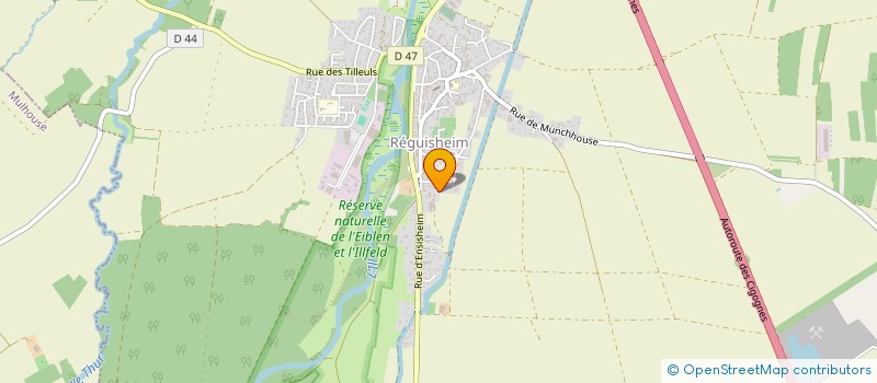 localisation de l'entreprise EARL HASSENFORDER  REGUISHEIM