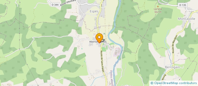 localisation de l'entreprise EARL HASTANIA  VIODOS-ABENSE-DE-BAS