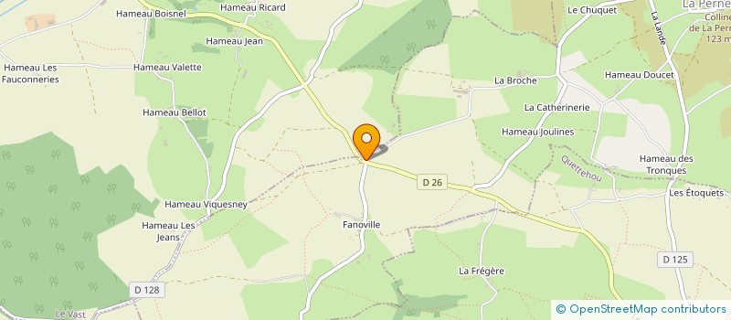 localisation de l'entreprise EARL HAUTEMANIERE à LA PERNELLE