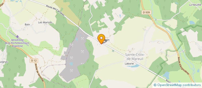 localisation de l'entreprise EARL HAUTIER à SAINT FELIX DE BOURDEILLES