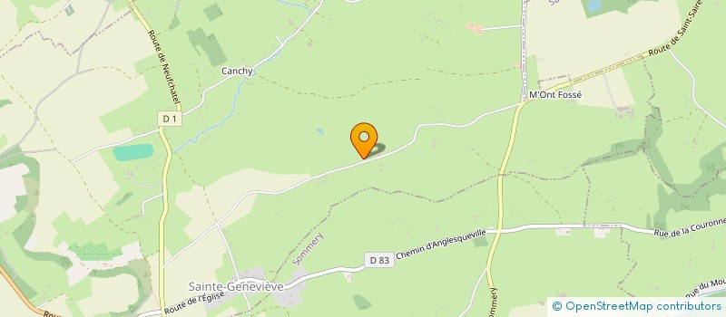 localisation de l'entreprise EARL HELLY FRANCOIS  SAINTE-GENEVIEVE