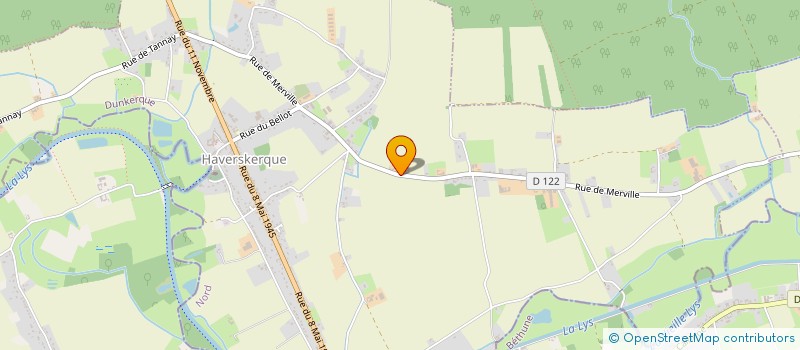 localisation de l'entreprise EARL HENNION HERVE ET VALERIE  HAVERSKERQUE