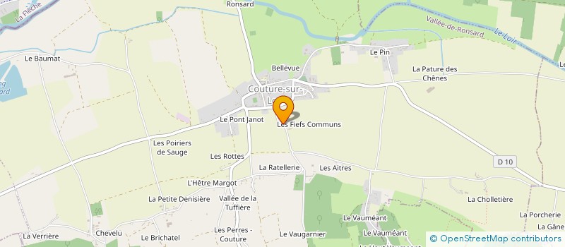 localisation de l'entreprise EARL HERVE  VALLEE-DE-RONSARD