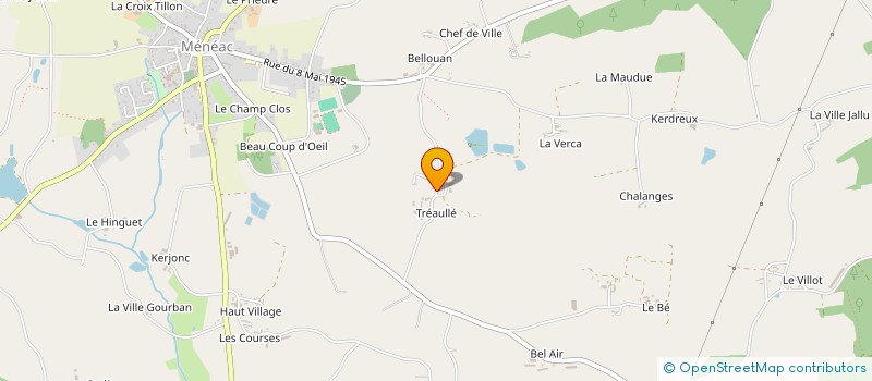 localisation de l'entreprise EARL HERVE GILDAS à MENEAC