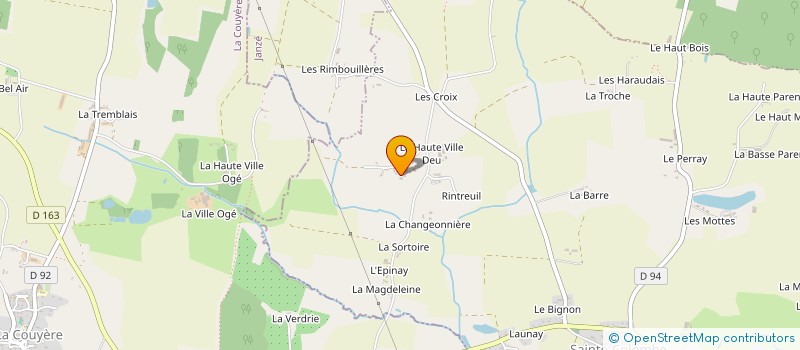 localisation de l'entreprise EARL HOGREL  SAINTE-COLOMBE