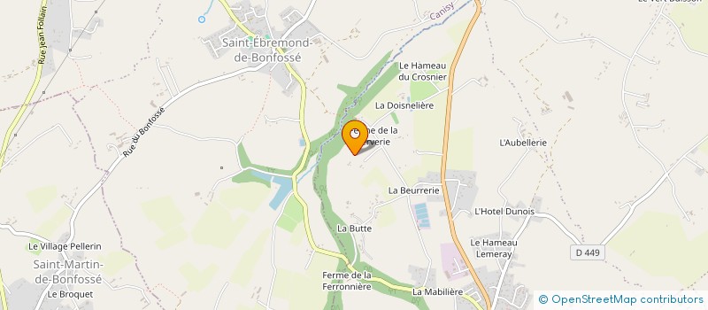 localisation de l'entreprise EARL HOREL à SAINT-MARTIN-DE-BONFOSSE