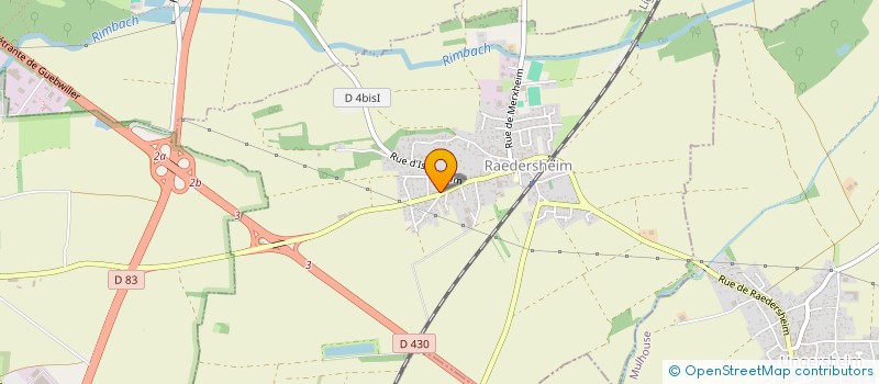 localisation de l'entreprise EARL HORTICULTURE ZIEGLER  RAEDERSHEIM