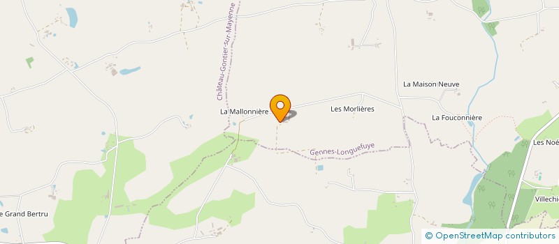 localisation de l'entreprise EARL HUAUME  GENNES-LONGUEFUYE