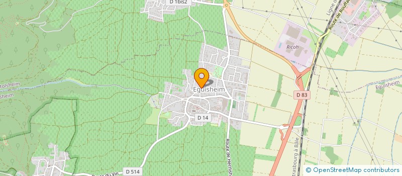 localisation de l'entreprise EARL HUBSCHWERLIN PAUL ET FILS  EGUISHEIM