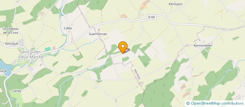 localisation de l'entreprise EARL HUBY SEBASTIEN  MERLEAC