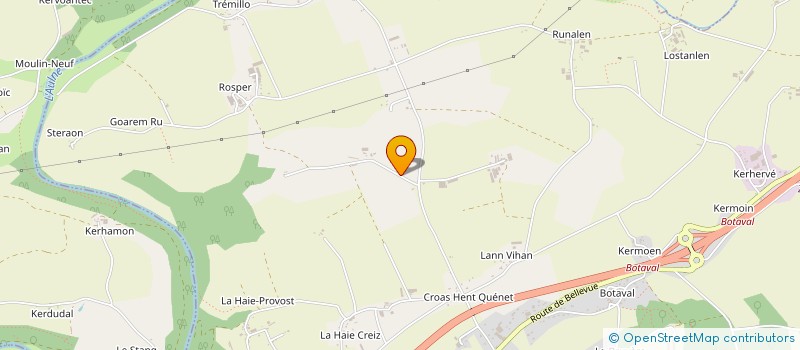 localisation de l'entreprise EARL HUITOREL  CLEDEN-POHER