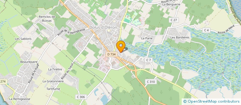 localisation de l'entreprise EARL HUITRES DOUSSET  DOLUS-D'OLERON