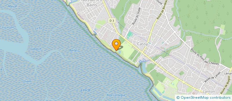 localisation de l'entreprise EARL HUITRES GARNUNG  LANTON