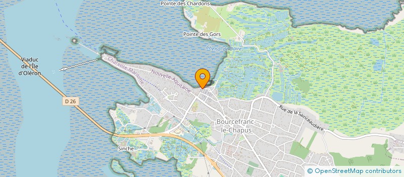 localisation de l'entreprise EARL HUITRES GAZEAU  BOURCEFRANC-LE-CHAPUS