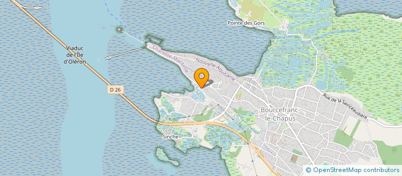 localisation de l'entreprise EARL HUITRES HAMET  BOURCEFRANC-LE-CHAPUS