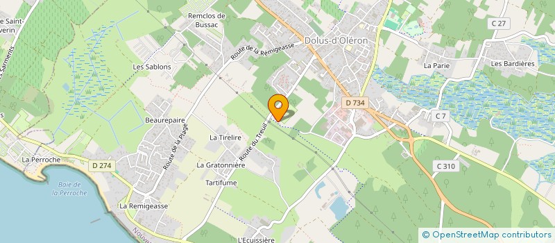 localisation de l'entreprise EARL HUITRES METAYER  DOLUS-D'OLERON