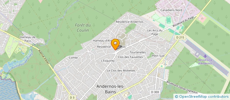 localisation de l'entreprise EARL HUITRES PHARE  ANDERNOS-LES-BAINS