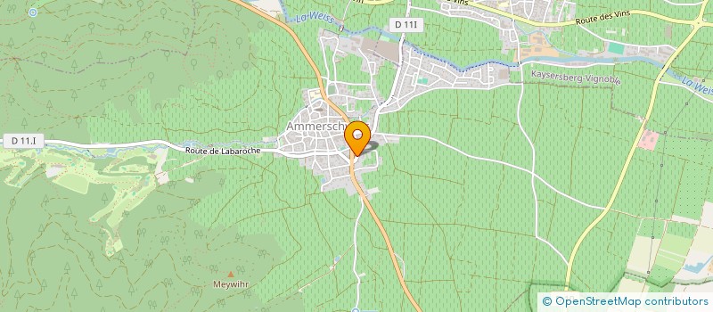 localisation de l'entreprise EARL HUNCKLER MICHEL  AMMERSCHWIHR