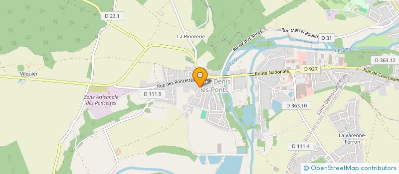 localisation de l'entreprise EARL HURET à DONNEMAIN-SAINT-MAMES