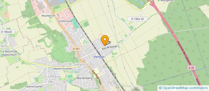 localisation de l'entreprise EARL ILTIS  SIERENTZ