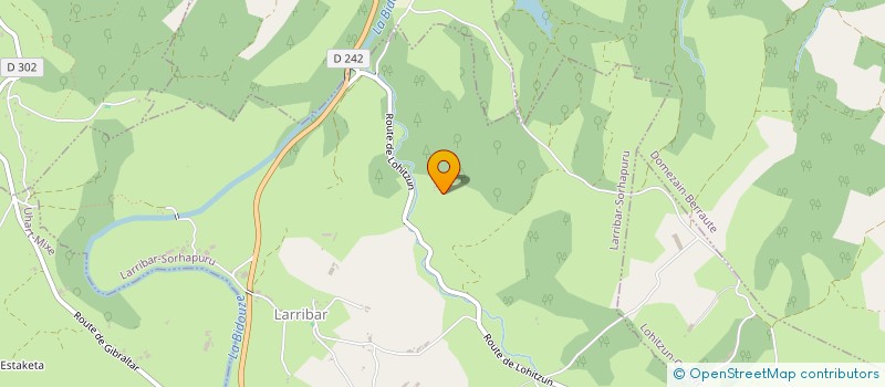 localisation de l'entreprise EARL ITHURRALDIA  JUXUE