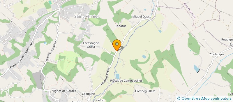 localisation de l'entreprise EARL J.MATTIVI  BON-ENCONTRE