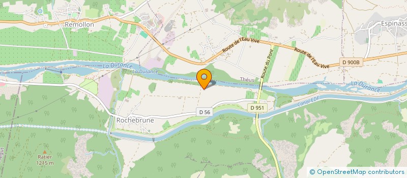 localisation de l'entreprise EARL JACOB FRUITS  ROCHEBRUNE