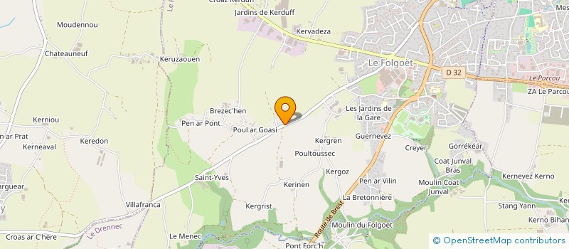 localisation de l'entreprise EARL JACQUES ILY  LE FOLGOET