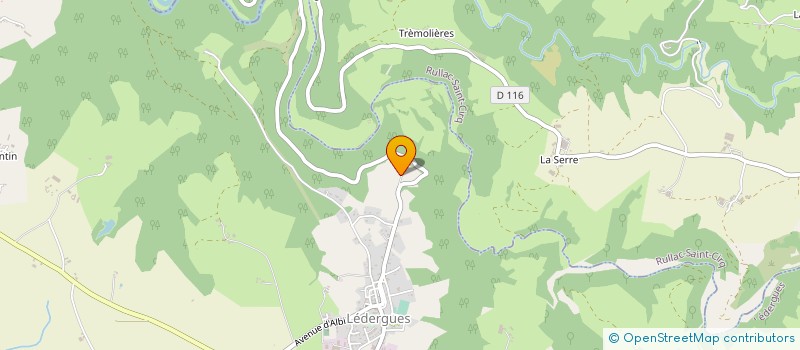 localisation de l'entreprise EARL JALADE BERTRAND  LA SELVE