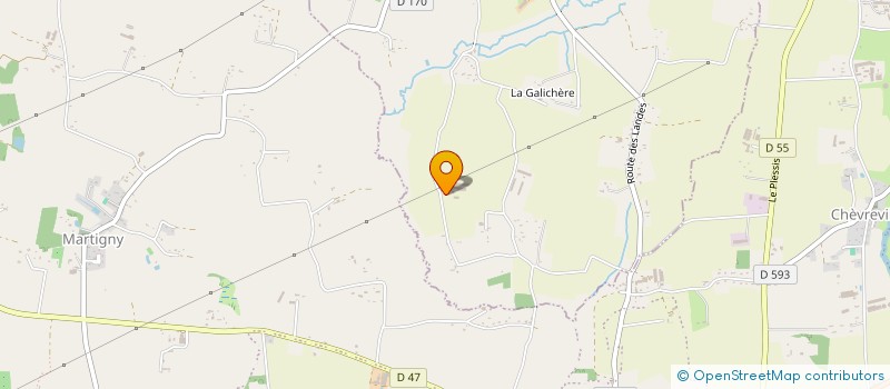 localisation de l'entreprise EARL JAMMES  LE MESNILLARD