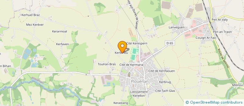 localisation de l'entreprise EARL JAOUEN  PLOUENAN